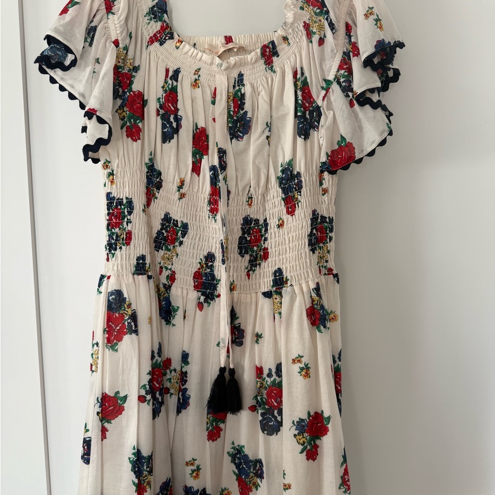 Tory Burch Floral Smocked Top